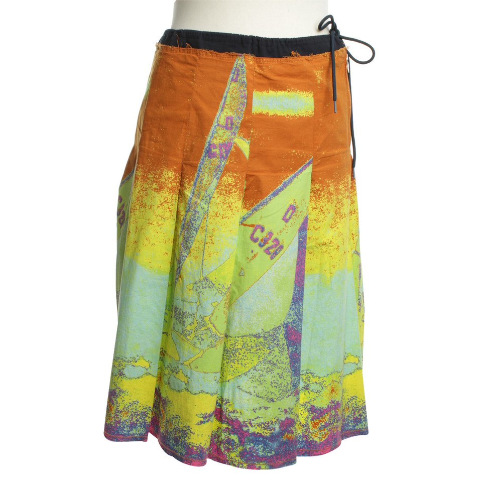 Prada skirt with colorful motif