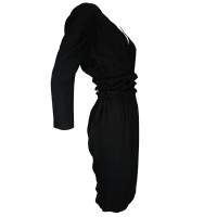 Just Cavalli Zwarte jurk met gerimpelde taille 