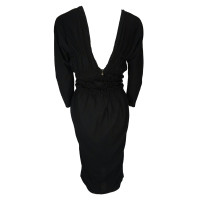 Just Cavalli Zwarte jurk met gerimpelde taille 