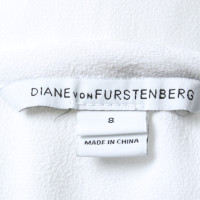 Diane Von Furstenberg Top en Viscose en Blanc