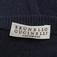 Brunello Cucinelli Kaschmir-Pullover in Blau
