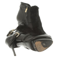 Elisabetta Franchi Ankle boots Leather in Black