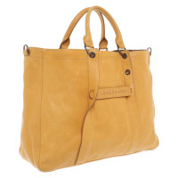 Longchamp Shopper en jaune