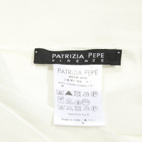 Patrizia Pepe Schal/Tuch aus Baumwolle in Creme