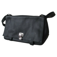 Proenza Schouler Ps Courier Bag Leather in Black