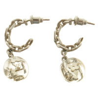 Louis Vuitton Silver colored earrings