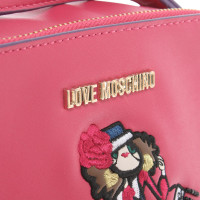 Moschino Love Handtas Leer in Roze