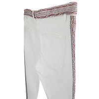 Isabel Marant Etoile Witte spijkerbroek met borduurwerk