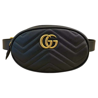 Gucci Marmont Camera Belt Bag Leather in Black