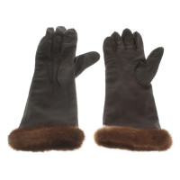 Laurèl Fur-trimmed gloves