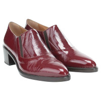 Fratelli Rossetti Pumps/Peeptoes aus Lackleder in Rot