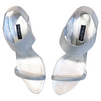 Philippe Model Silver Leather Sandals