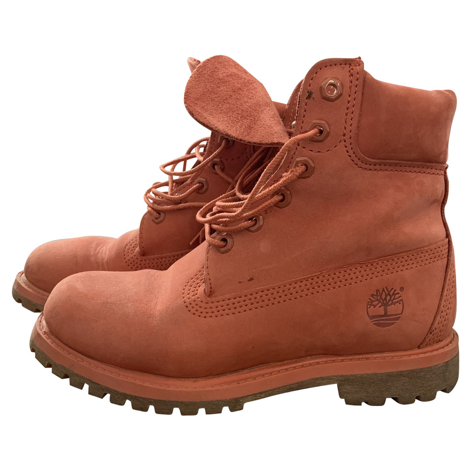 Timberland Ankle boots Leather in Pink