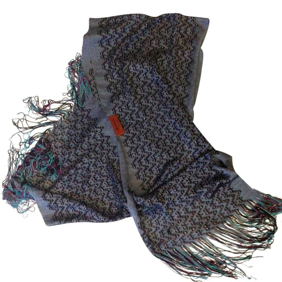 Missoni Glitter scarf with fringe