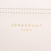 Longchamp Umhängetasche aus Wildleder in Creme