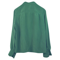 Céline Zijden blouse groen 