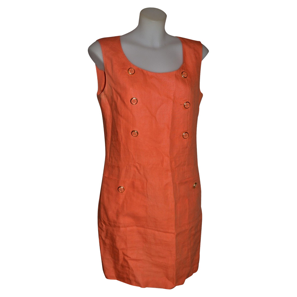 Valentino Garavani Vestito in Lino in Arancio