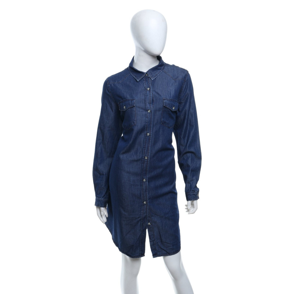 French Connection Robe en jean bleue