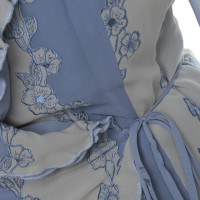 Rena Lange Zweiteiliges Kleid in Blau/Weiß
