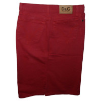 D&G Jupe en Coton en Rouge