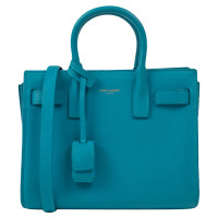 Saint Laurent Sac De Jour aus Leder in Blau