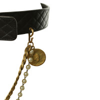 Chanel Cintura in pelle con applicazione 