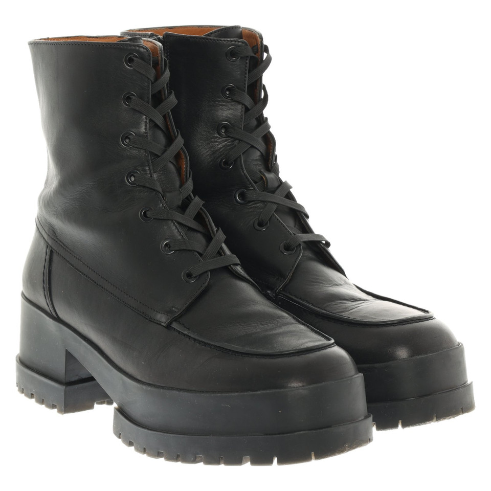 Clergerie Bottes en Cuir en Noir