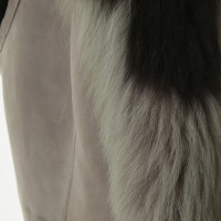 Marc Cain Lamb fur vest in grey