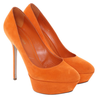 Sergio Rossi Pumps/Peeptoes Leather in Orange