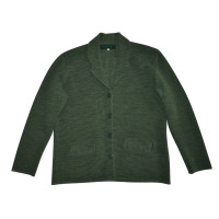 Carven Green Wool Cardigan