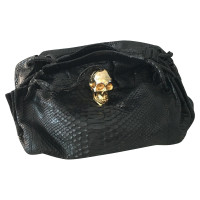Philipp Plein Python leather handbag