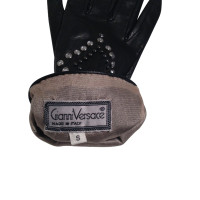 Versace Gloves with studs