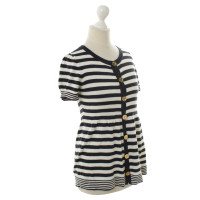 Juicy Couture Fine knit top with stripe pattern