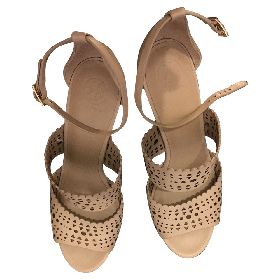 Tory Burch Sandals Leather in Nude