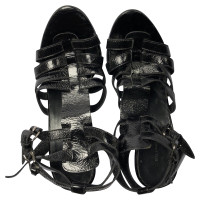 Balenciaga Sandals Patent leather in Black