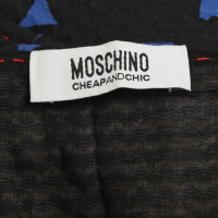 Moschino Cheap And Chic vestito modellato in blu / rosso