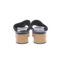 Collection Privée Sandalen aus Leder in Schwarz