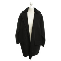 Maje Oversized Coat in Black
