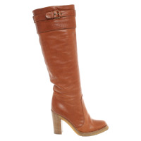 L'autre Chose Boots Leather in Brown