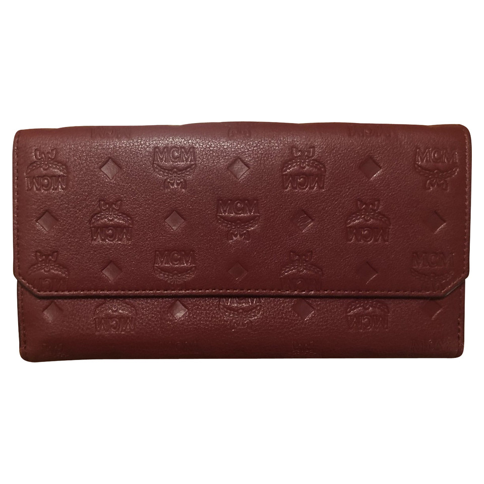 Mcm Bag/Purse Leather in Bordeaux