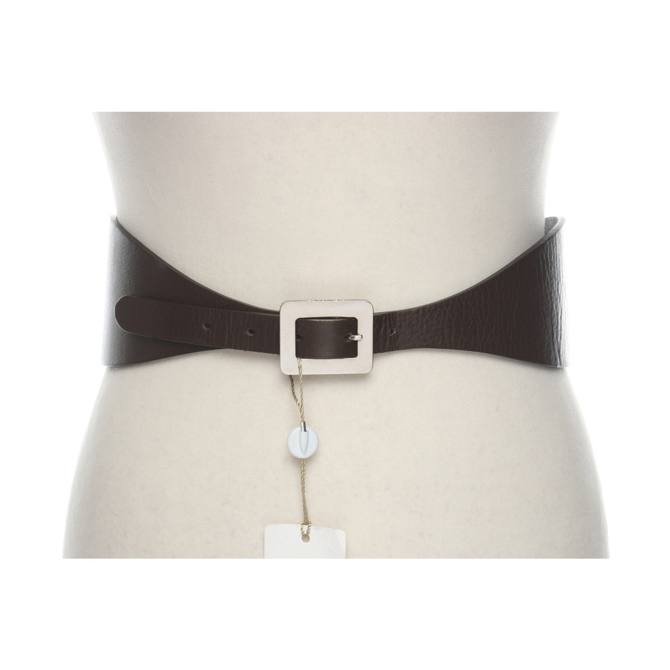 Agnona Belt Leather in Brown