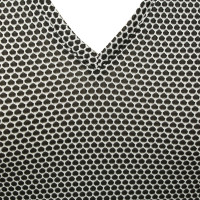 Talbot Runhof Fijn gebreid shirt in zwart / wit