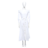 Roberto Cavalli Kleid aus Baumwolle in Weiß