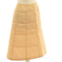 Chanel Gold-coloured quilted skirt
