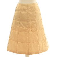 Chanel Gold-coloured quilted skirt