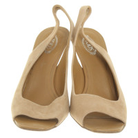 Tod's Sandals Suede in Beige