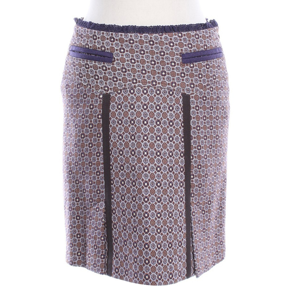 Strenesse skirt with geometric pattern