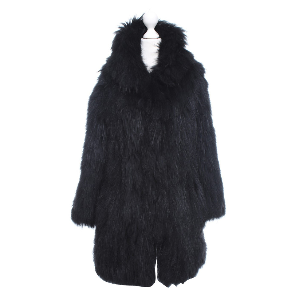 Isabel Marant Fur coat in black