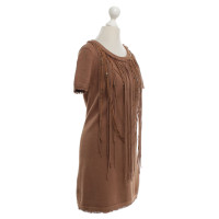 Elisabetta Franchi Gebreide jurk in bruin