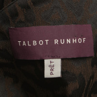 Talbot Runhof Jurk met animal print